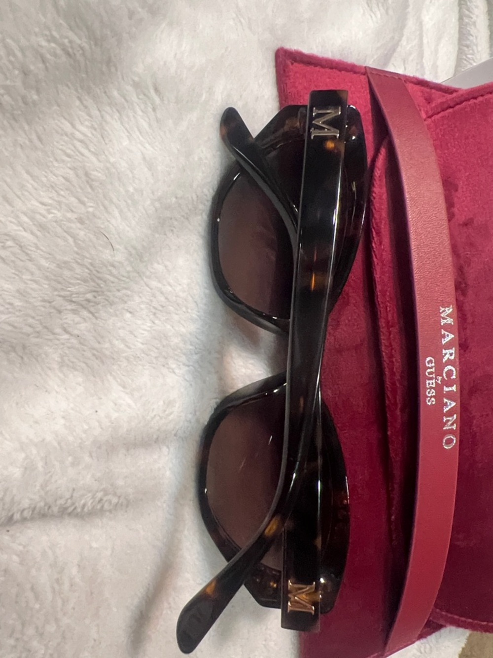 Guess by Marciano Black Crystal-Embellished Cat Eye Sunglasses - Picture 3 of 5